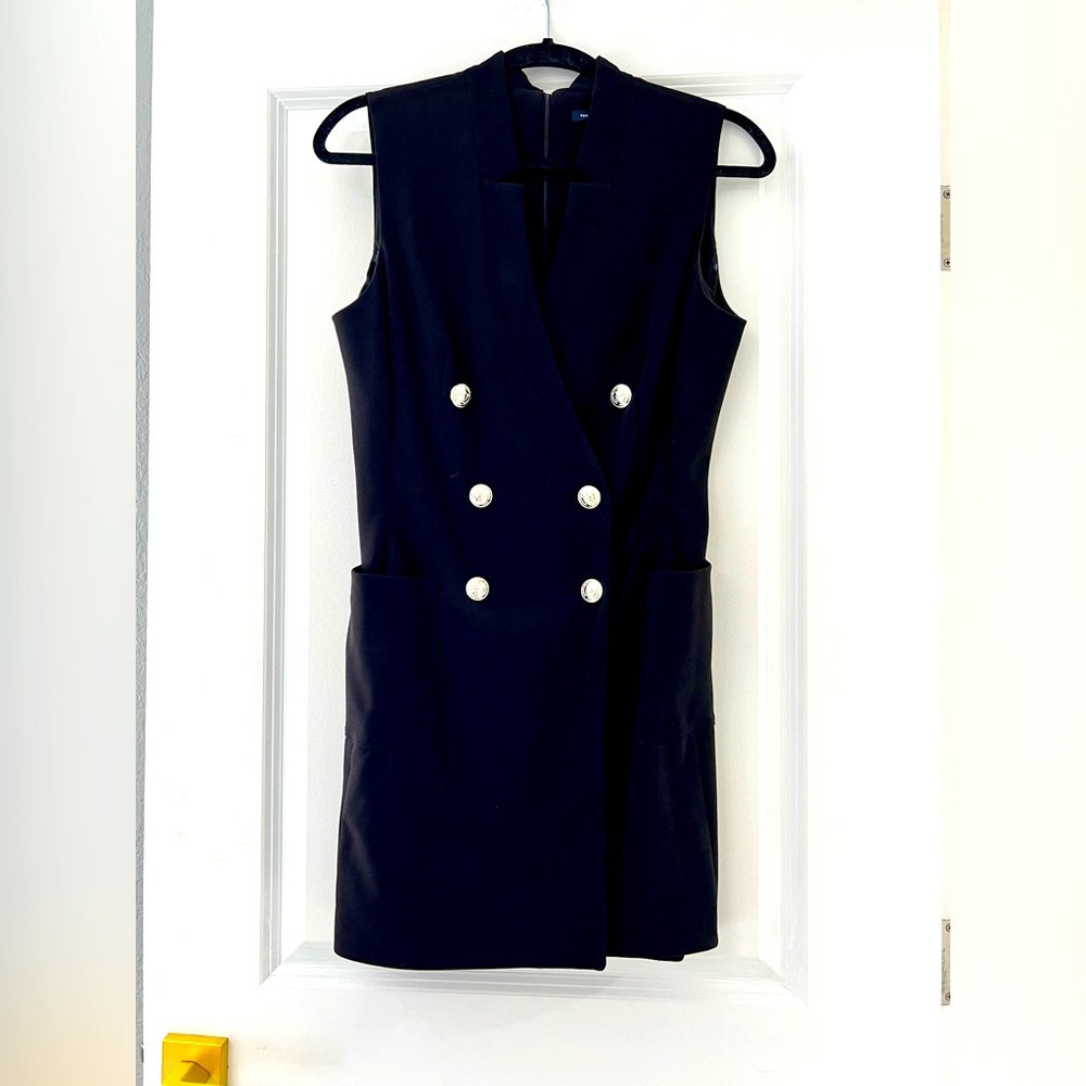 Tommy Hilfiger Tuxedo Collar Shift Dress
